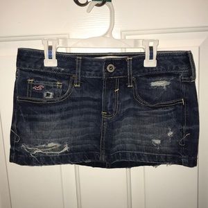 Mini jean skirt